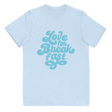 Load image into Gallery viewer, Youth jersey t-shirt - Script 1 Light Blue
